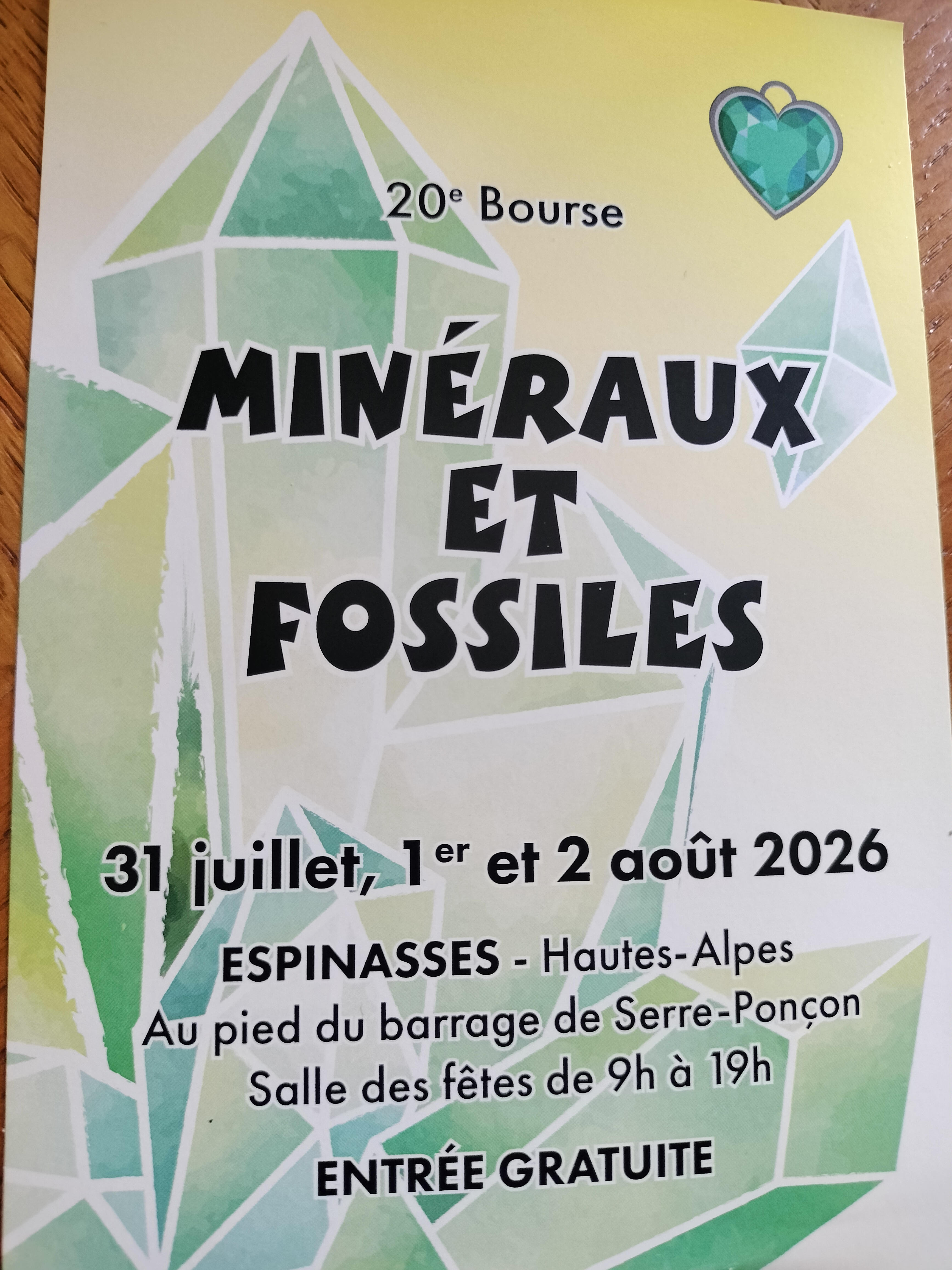 20ème Salon minéraux et fossiles