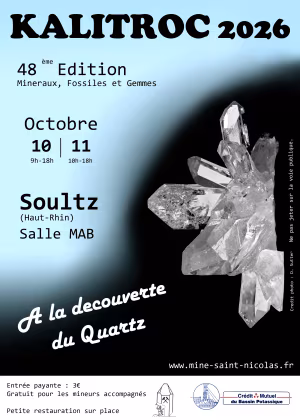 KALITROC 48ème édition, minéraux, fossiles et gemmes