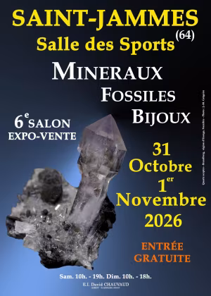 6e SALON MINERAUX FOSSILES BIJOUX de SAINT-JAMMES