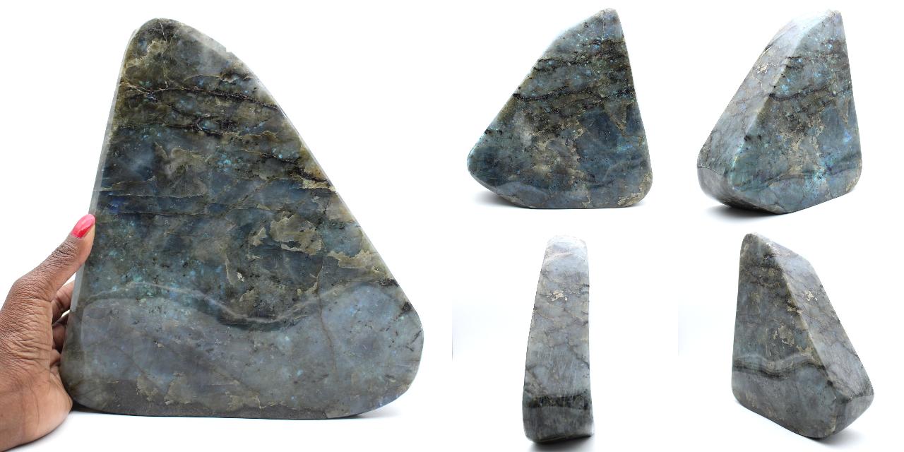Perles De Labradorite Naturelle – Madagascar – 58 Perles 6,8 Mm – 120 Carats