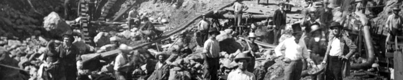L’histoire de la ruée vers l’or aux États-Unis Mining on the American River near Sacramento circa 1852