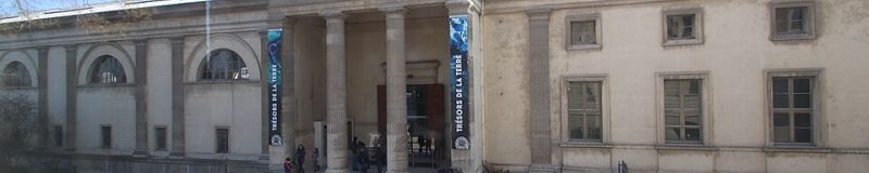 Galerie de Géologie et de Minéralogie du Jardin des Plantes à Paris Peristyle et fronton galerie de Mineralogie