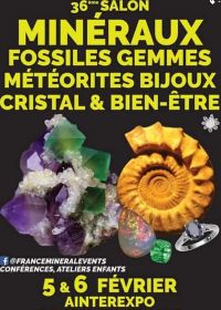 36ème bourse aux minéraux, fossiles, pierres gemmes et bijoux à l'Ainterexpo