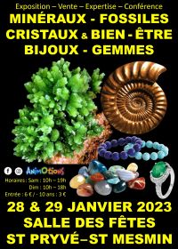 Salon Minéraux Fossiles Gemmes Cristaux & Bien-Être Bijoux de Créateurs