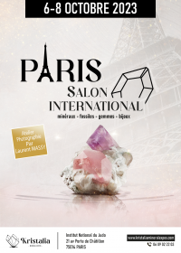 45ème Salon des Minéraux de Paris (75) Cristaux, Fossiles, Gemmes et Bijoux - Édition d'Automne