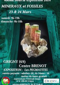 40ème bourse exposition des minéraux et fossiles