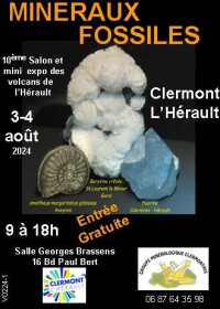 10ème Salon de minéralogie et de paléontologie de Clermont l'Hérault