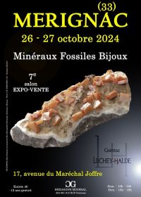7e SALON MINERAUX FOSSILES BIJOUX de MERIGNAC