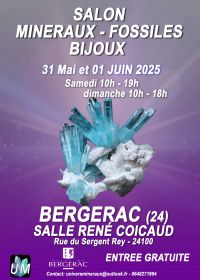 Salon minéraux, fossiles, bijoux de créateur.