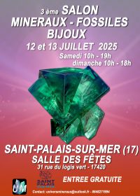 Salon minéraux, fossiles, bijoux de créateur.