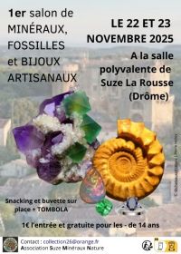 Bourse minéraux, fossiles et bijoux artisanaux