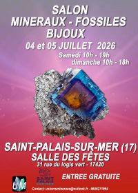 Salon minéraux, fossiles, bijoux de créateur.