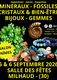 Salon Minéraux Fossiles Cristaux