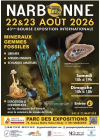 43eme bourse aux minéraux et fossiles de Narbonne