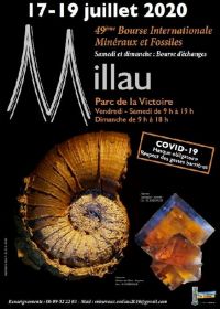 Bourse Minéraux Fossiles et bourse échanges Millau 2020