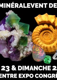 22ème Salon MinéralEvent Mandelieu - Minéraux, Fossiles, Gemmes, Bijoux, Cristal & Bien-être