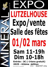 62ème bourse aux minéraux - Lutzelhouse 67 - ASAM