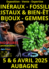 4ème Salon Minéraux Fossiles Cristaux Bien-Être Bijoux et Gemmes