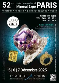 52ème édition du Salon Minéral Expo Paris