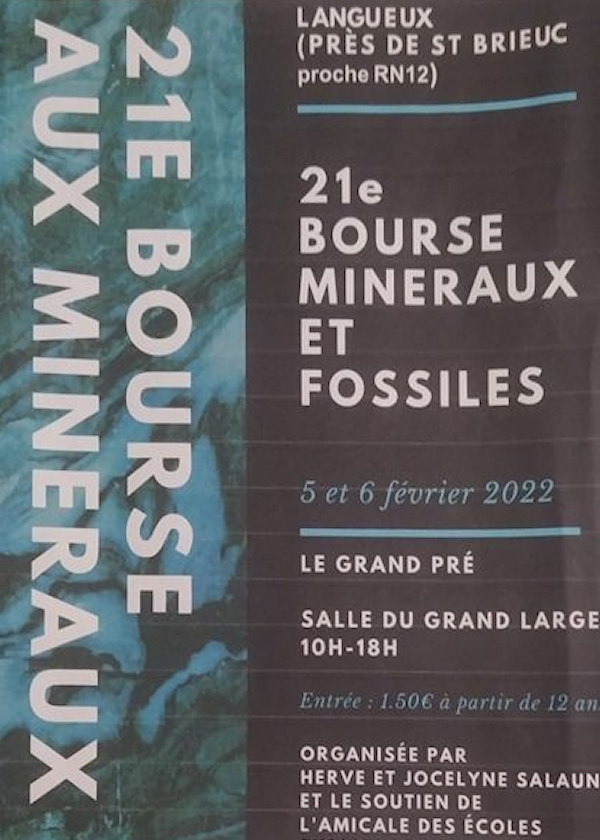 21ème Bourse exposition de minéraux, bijoux et fossiles, trésors de la terre