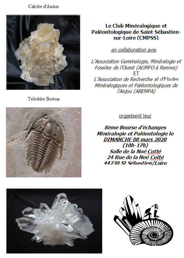 8ème Bourse d’échanges de Minéraux et Fossiles