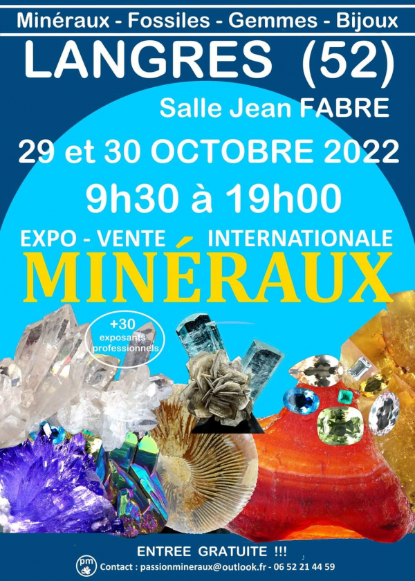 Expo vente international Minéraux