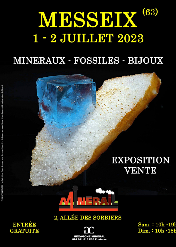 1ère EXPOSITION VENTE MINERAUX FOSSILES BIJOUX