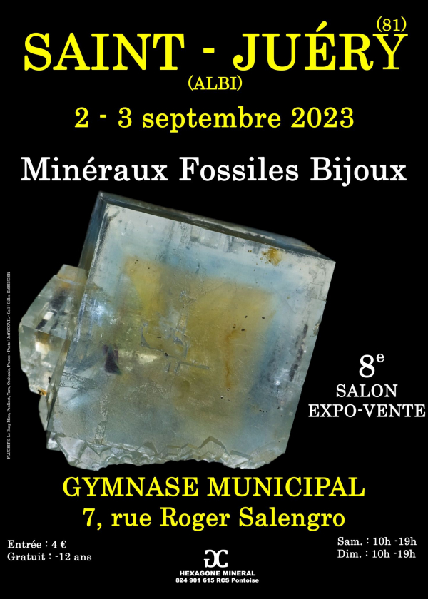 8e SALON MINERAUX FOSSILES BIJOUX