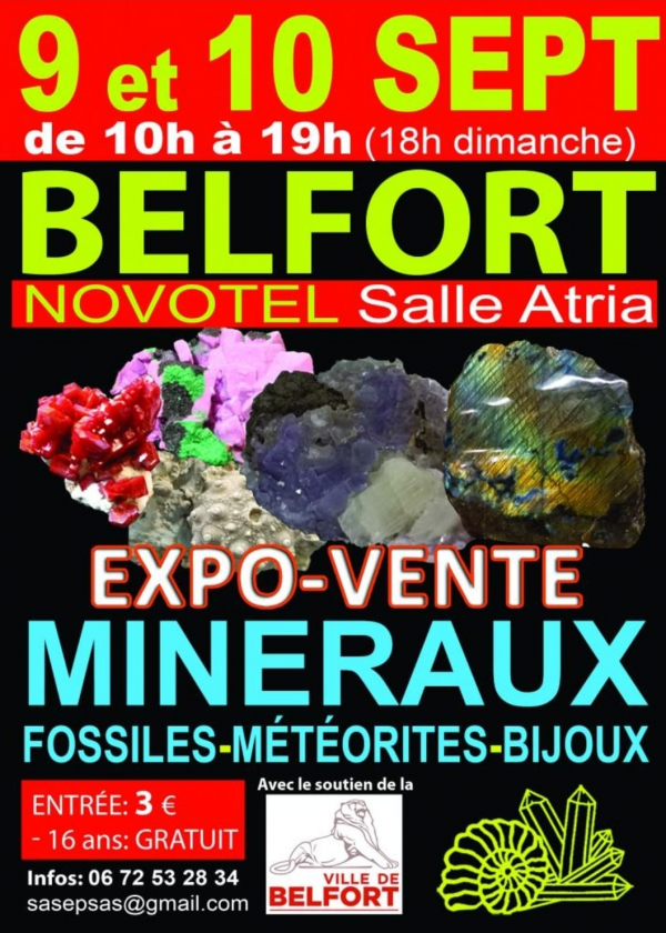 Salon des minéraux fossiles et bijoux