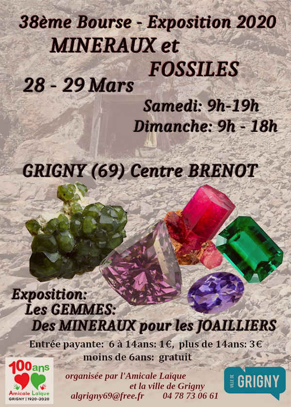 38ème bourse exposition de minéraux et fossiles