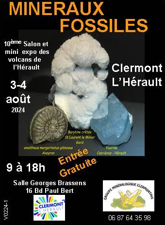 10ème Salon de minéralogie et de paléontologie de Clermont l'Hérault
