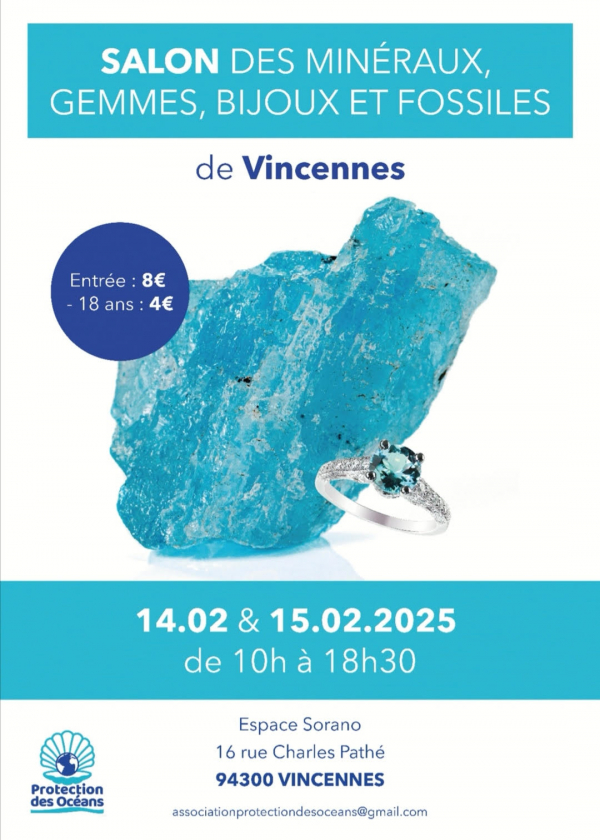 Salon des minéraux, gemmes, bijoux et fossiles