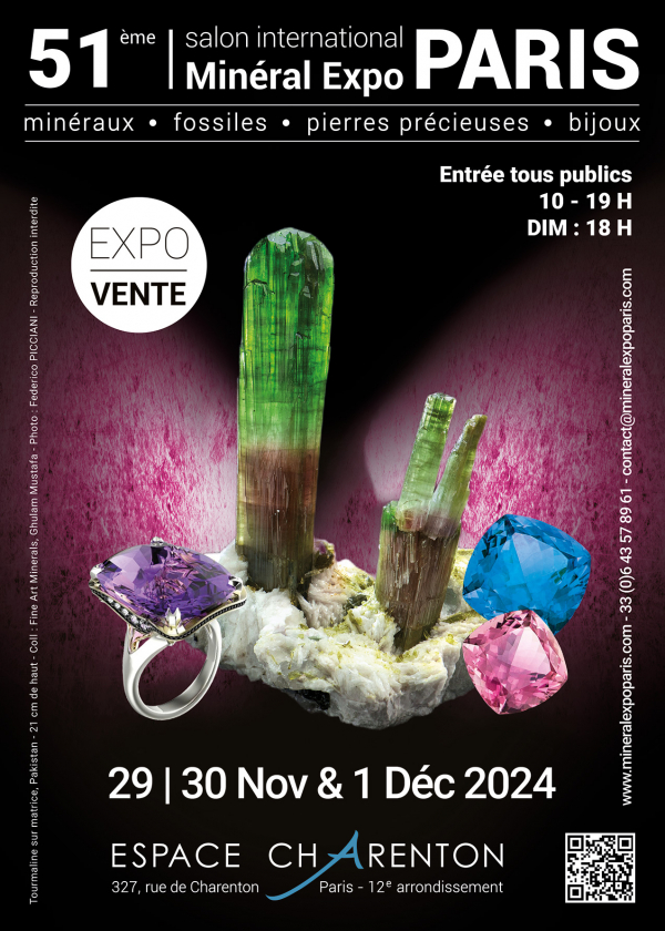 51ème édition Salon Minéral Expo Paris 2024 - 75012 Paris