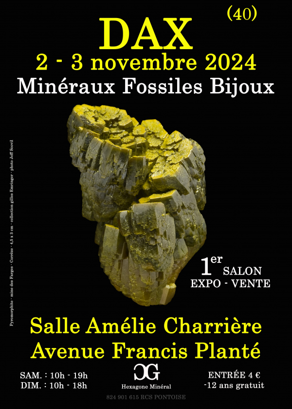 1er SALON MINERAUX FOSSILES BIJOUX de DAX