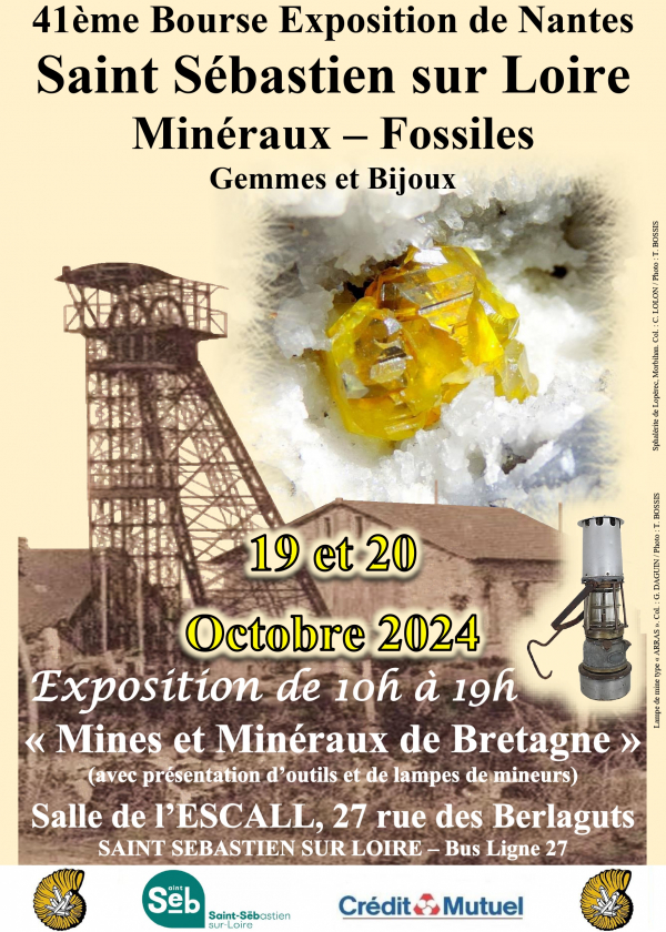 41ème bourse exposition-vente de minéraux, fossiles et pierres taillées