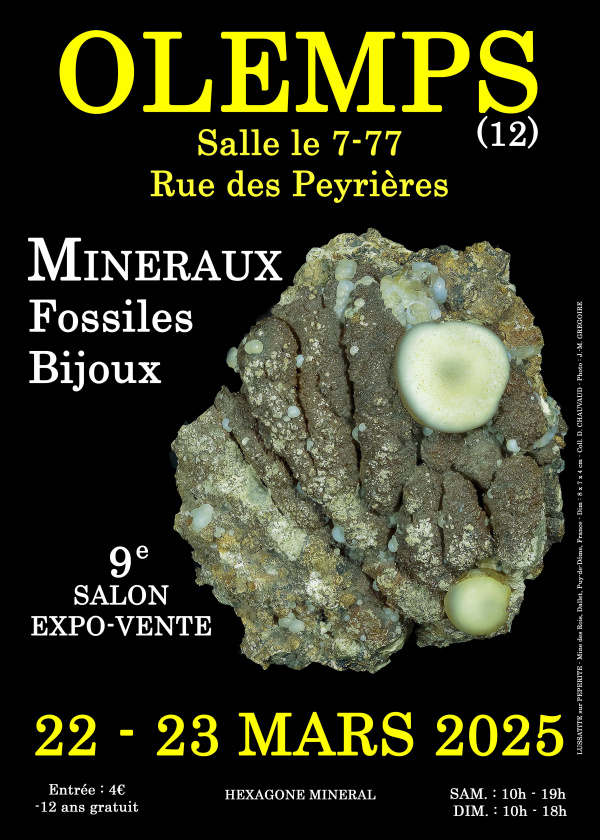 9e SALON MINERAUX FOSSILES BIJOUX