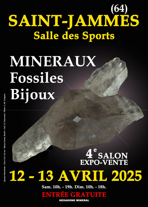 4e SALON MINERAUX FOSSILES BIJOUX
