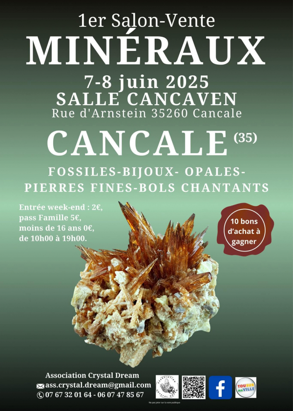 1ère édition du salon vente de minéraux, fossiles & bijoux 1ère édition du salon vente de minéraux, fossiles & bijoux