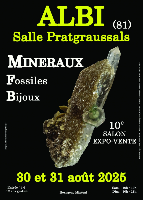 10e SALON MINERAUX FOSSILES BIJOUX