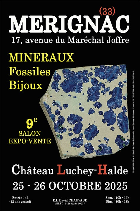 9e SALON MINERAUX FOSSILES BIJOUX