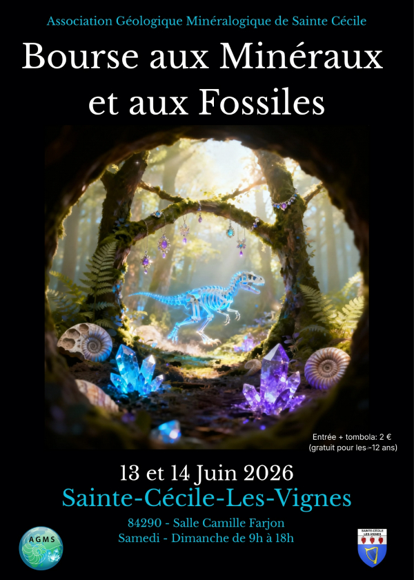 Bourse minéraux, fossiles, bijoux