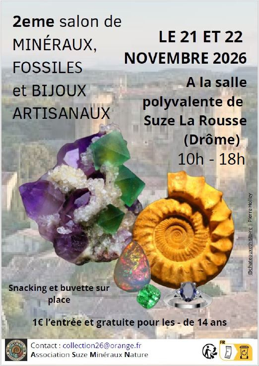 2eme Salon Minéraux Fossiles et Bijoux artisanaux