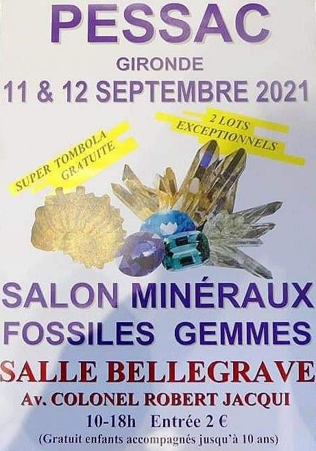 Salon minéraux fossiles gemmes
