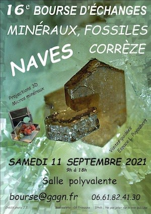 16ème bourse d'échanges de minéraux, fossiles et micromontages