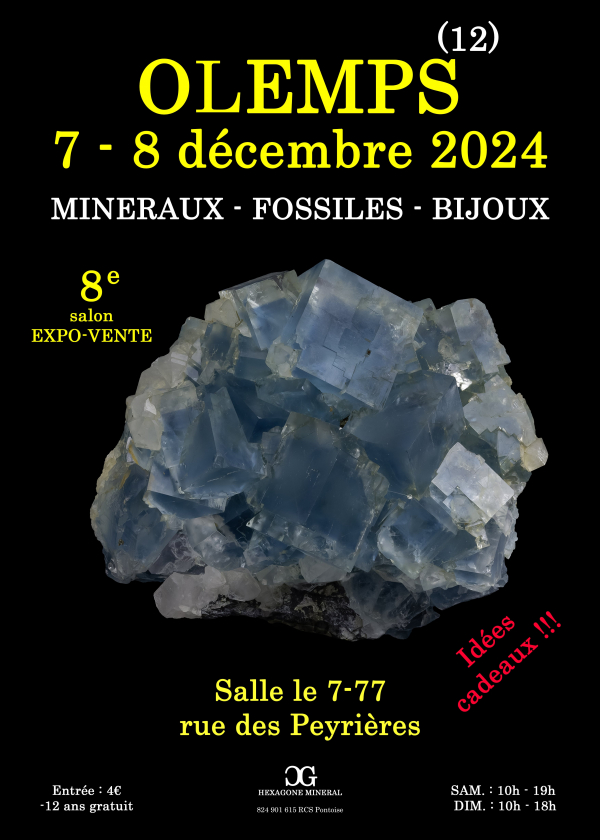 8e SALON MINERAUX FOSSILES BIJOUX