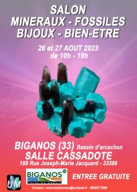 Salon minéraux, fossiles, bijoux de créateur et bien-être.