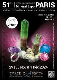 51ème édition Salon Minéral Expo Paris 2024 - 75012 Paris