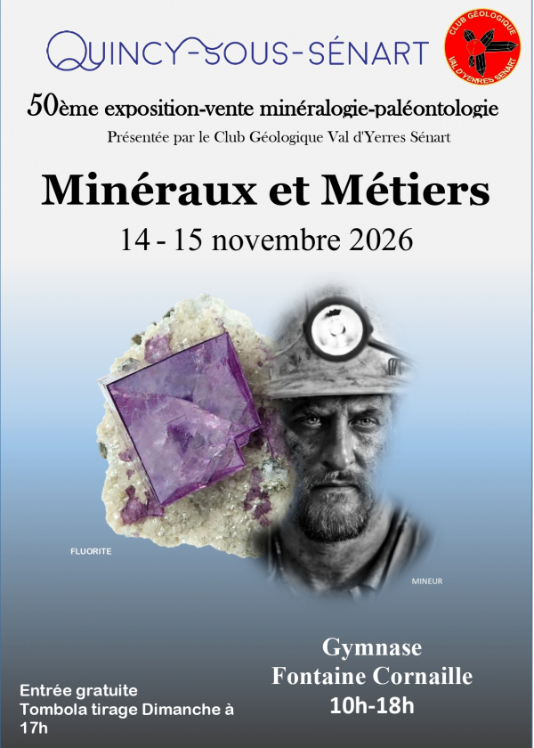 Bourse aux Minéraux et Fossiles de QUINCY-SOUS-SENART