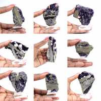 Tranche Fluorite Pyrite naturelle idéale pour collection Tranche Fluorite Pyrite naturelle idéale pour collection