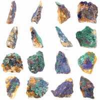 Minéral brut Azurite Malachite